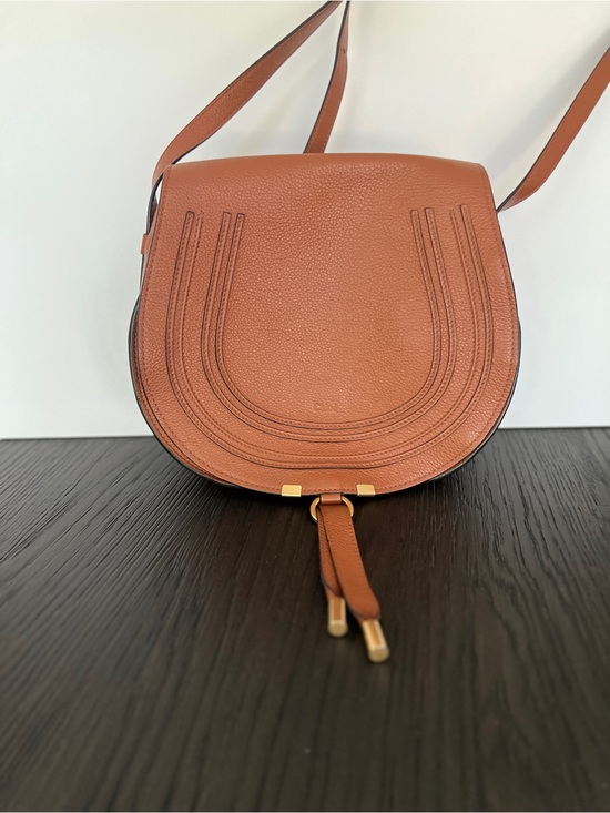 Chloe Handbags - Chloe Saddle Crossbody in Cognac Brown with Gold Hardware